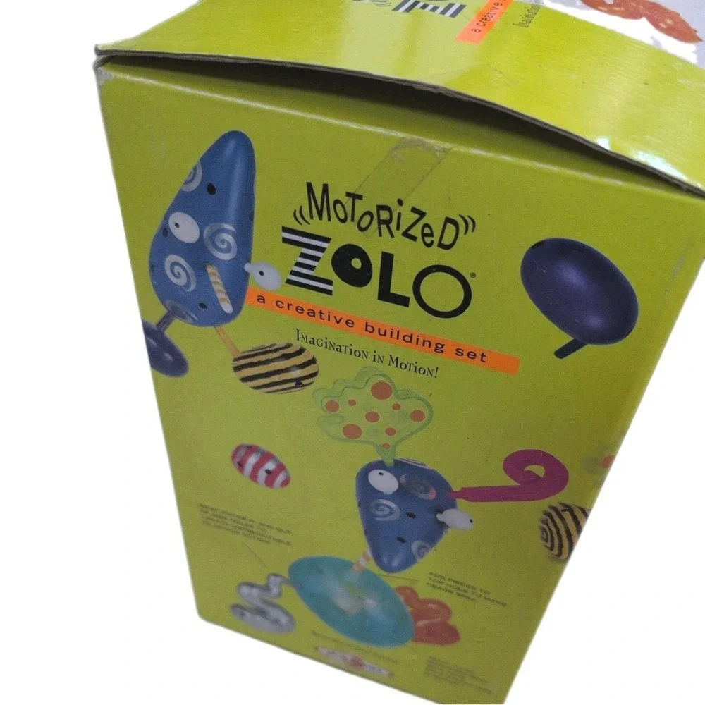 ZOLO Motorized A Creative Building Set by Wild Planet 1997 16 Piece Set - New